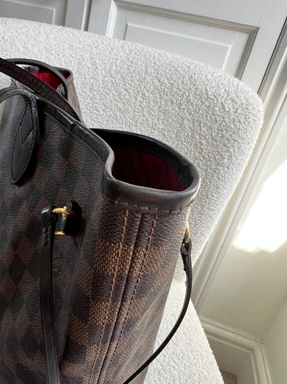 Louis Vuitton Neverfull MM Damier Ebene Cherry Interior (RRP £1,430)