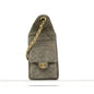 Chanel 25 Hobo Small Suede Grey Gold Hardware
