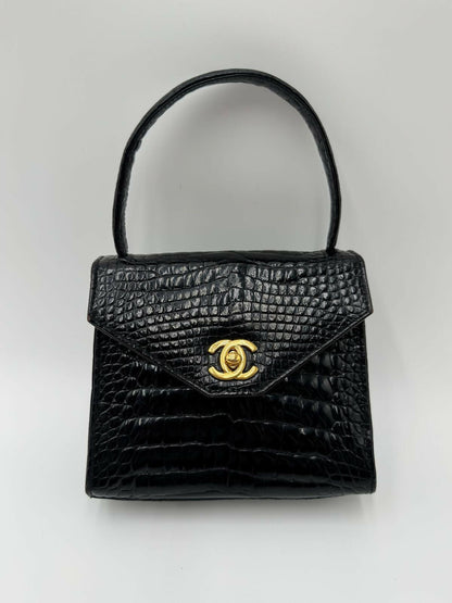 Chanel Exotic Crocodile Top Handle Bag