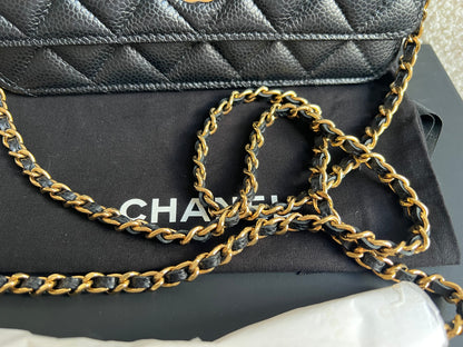 Chanel Black Caviar Wallet on Chain (RRP £2,930)