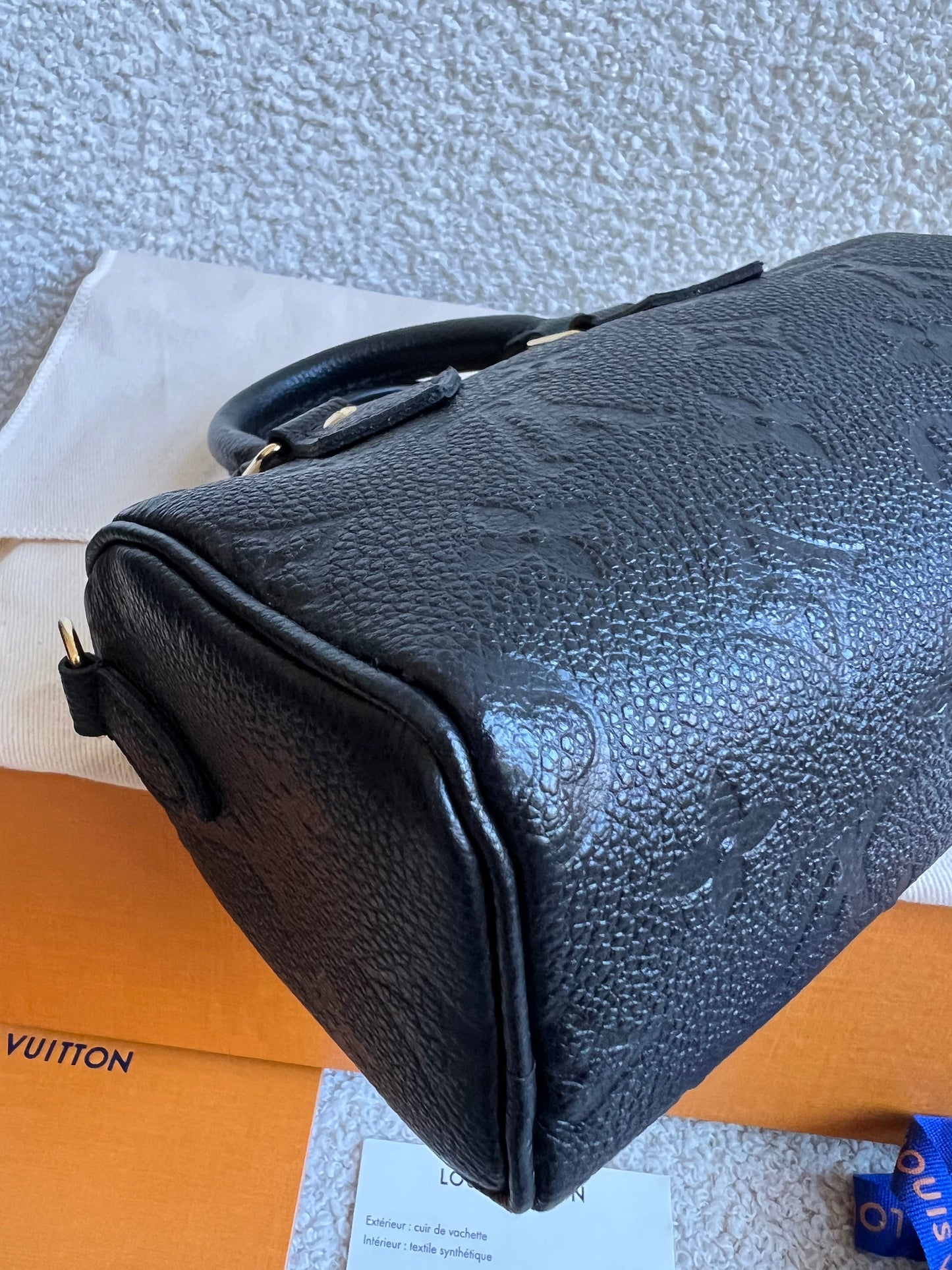 Louis Vuitton Speedy Nano Black Empreinte (RRP £1540)