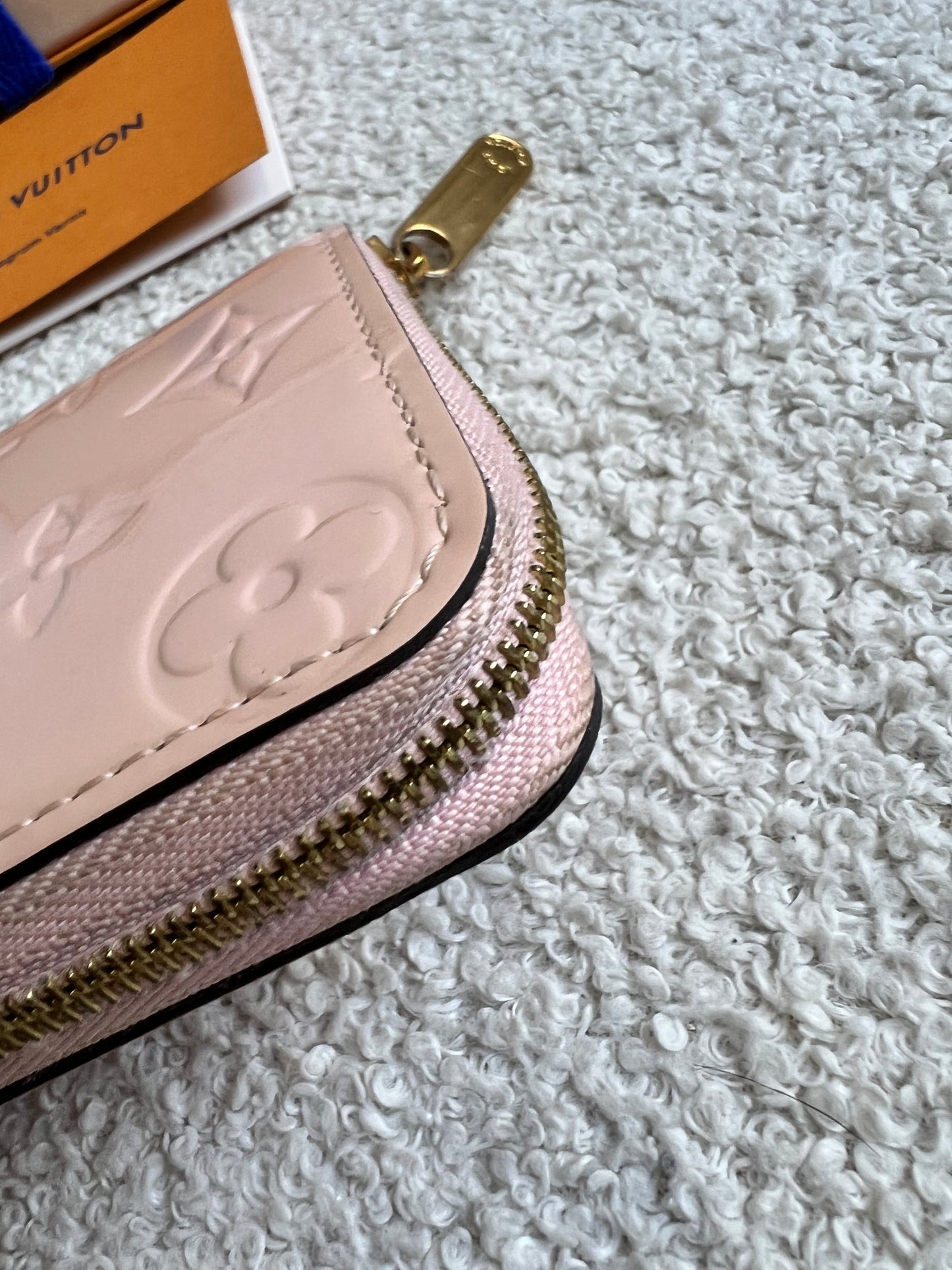 Louis Vuitton Zippy Coin Purse in Rose Ballerine Vernis Patent (RRP £420)
