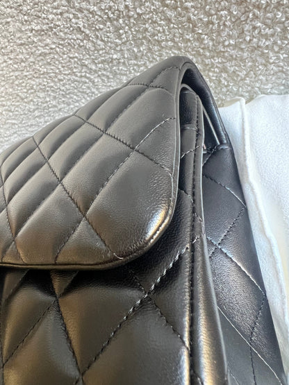 Chanel Jumbo Classic Flap in Black Lambskin Gold Hardware (RRP £9,830)