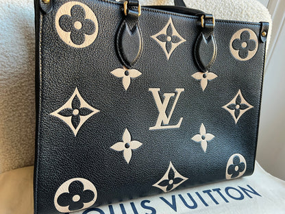 Louis Vuitton On the Go MM Bicolour Empreinte (RRP £2,660)