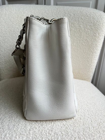 Chanel White Caviar Grand Shopper Tote (GST)