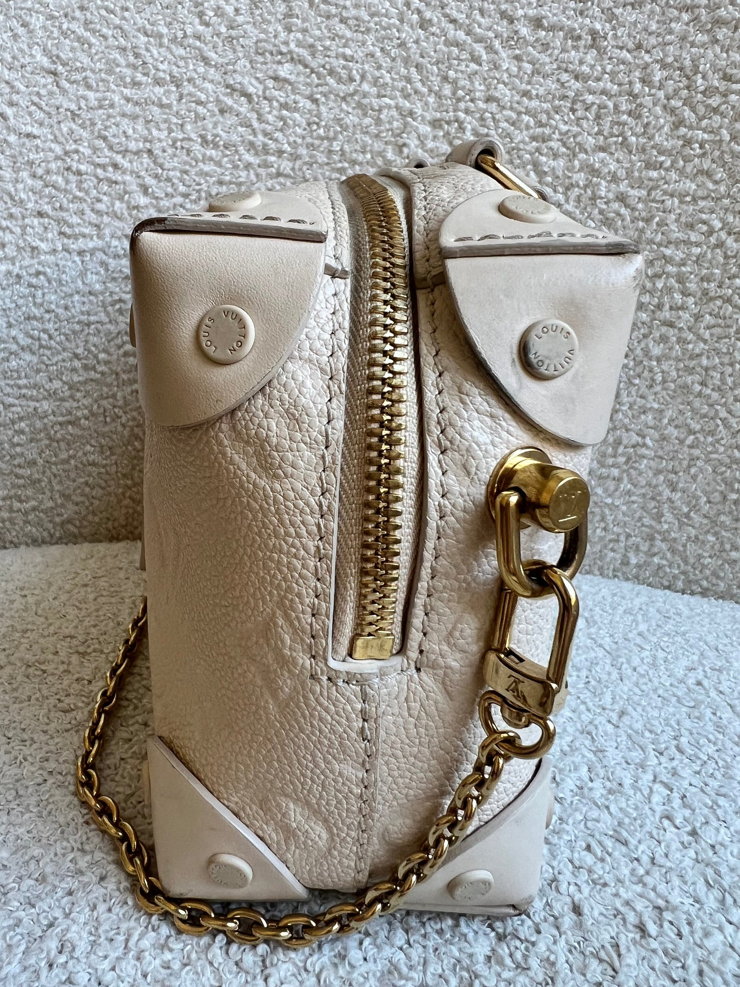 Louis Vuitton Cream Empreinte Petite Malle Souple Bag (RRP £2420)