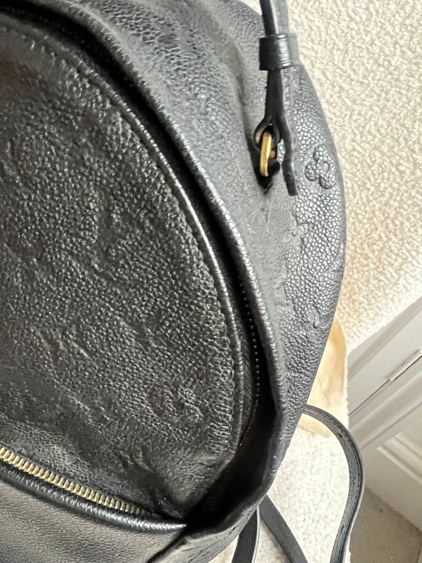 Louis Vuitton Sarbonne Backpack Black Empreinte