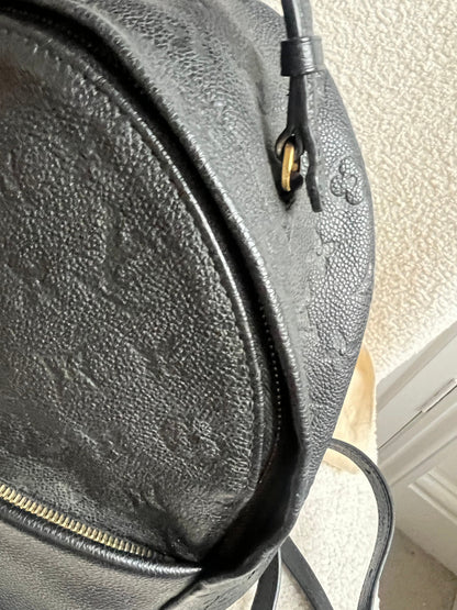 Louis Vuitton Sarbonne Backpack Black Empreinte