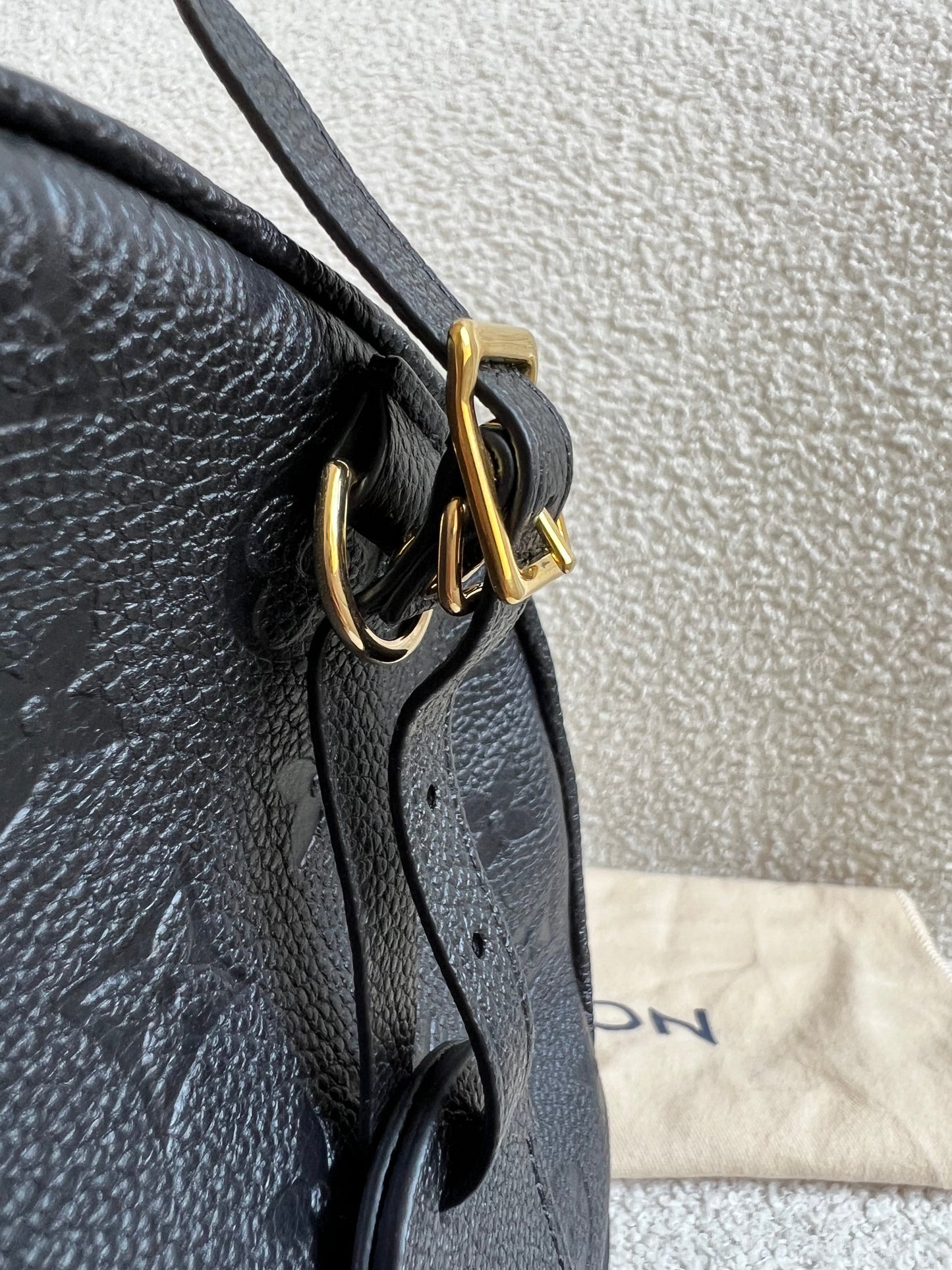Louis Vuitton Boite Chapeau Souple MM Black Empreinte (RRP £2590)