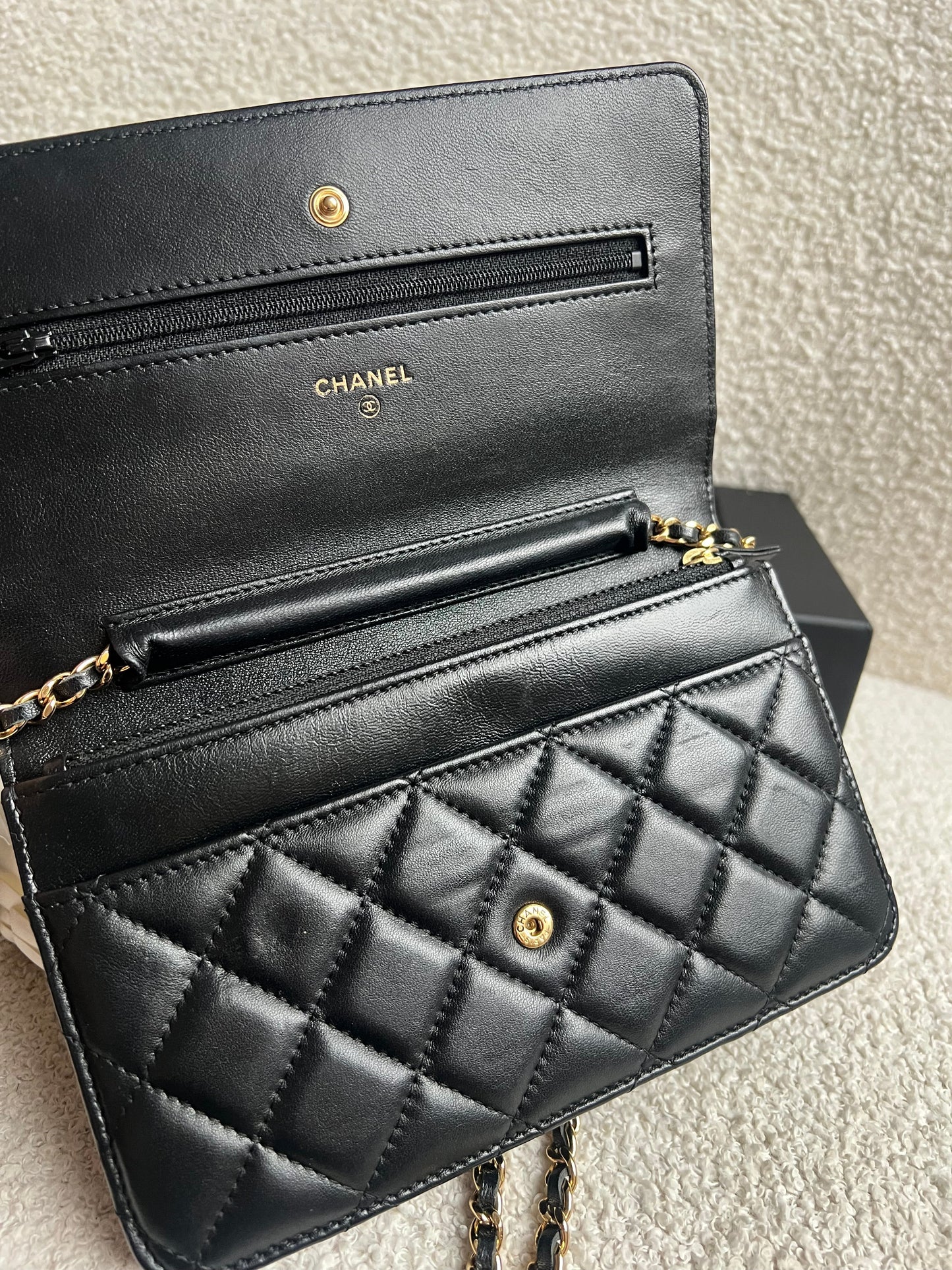 Chanel Wallet on Chain in Black Lambskin Gold Hardware (RRP £2,930)