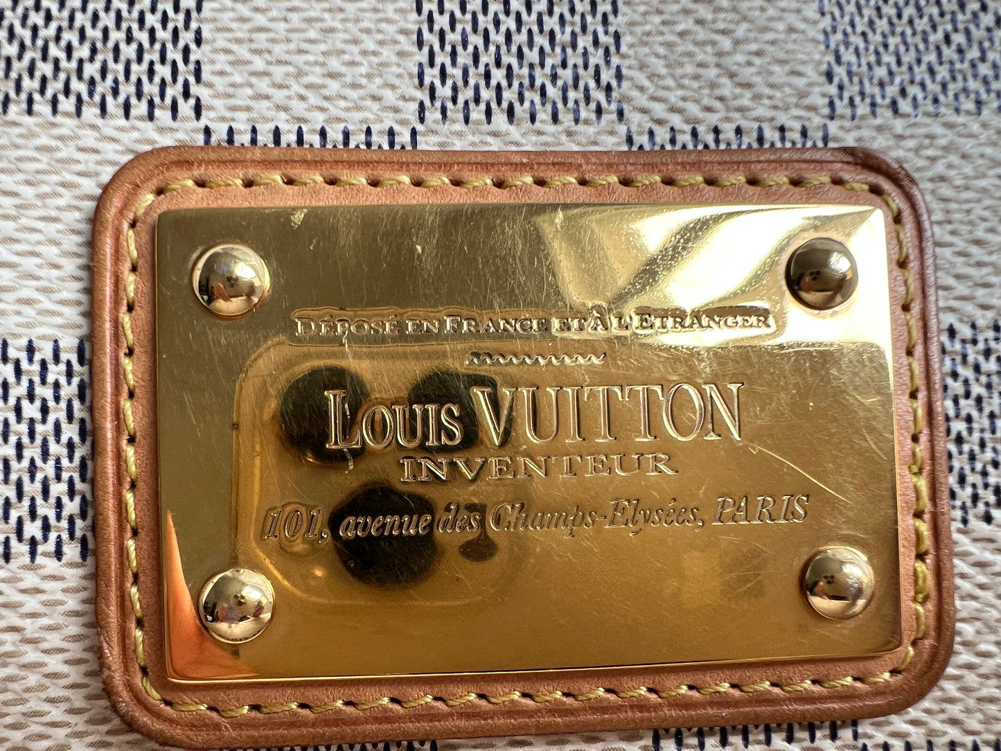 Louis Vuitton Eva Clutch Damier Azur