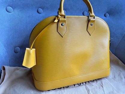 Louis Vuitton Alma PM Citron Yellow Epi (RRP £1780)