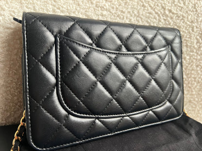 Chanel Wallet on Chain in Black Lambskin Gold Hardware (RRP £2,930)