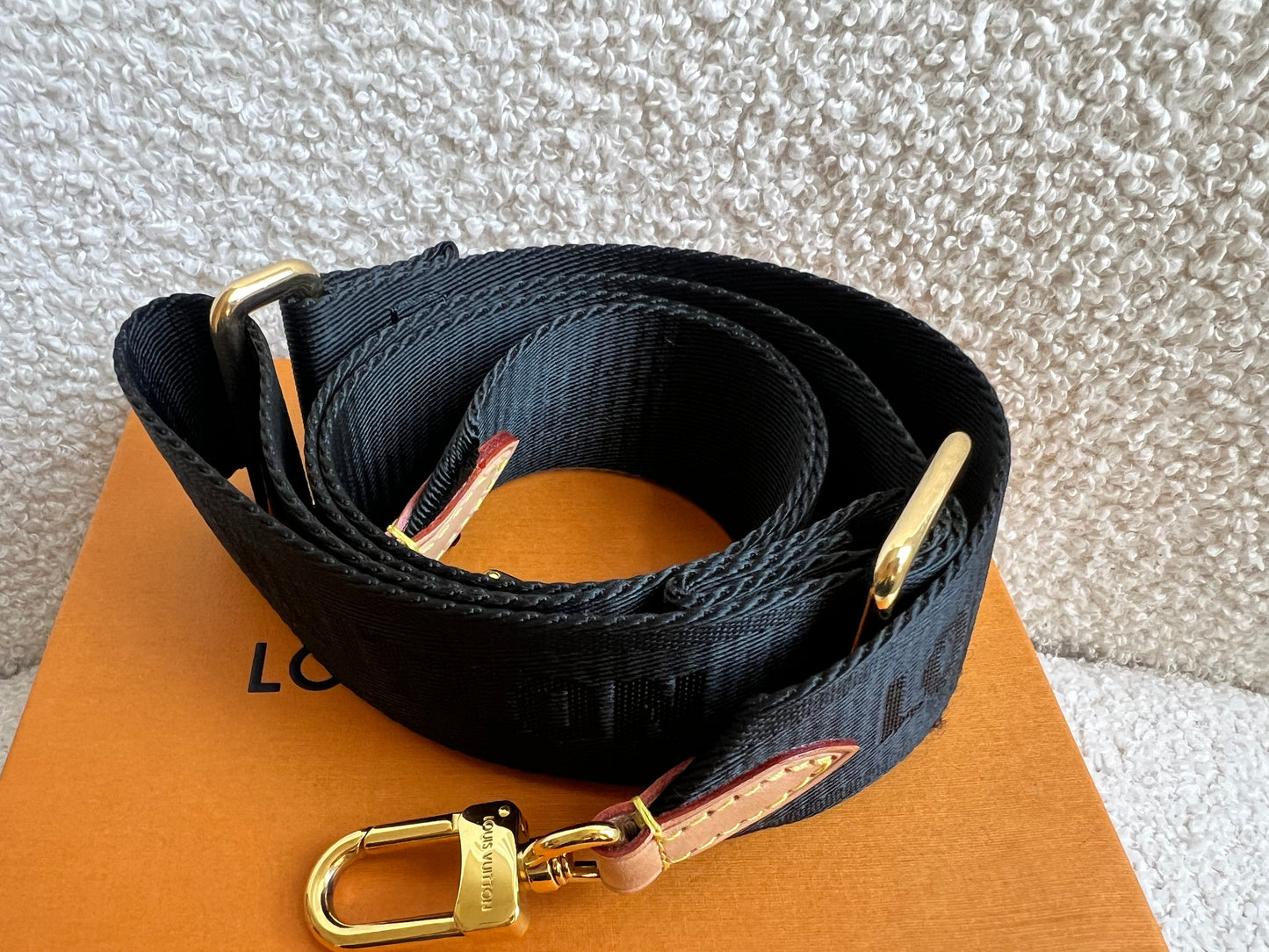 Louis Vuitton Black Canvas Bandouliere Strap
