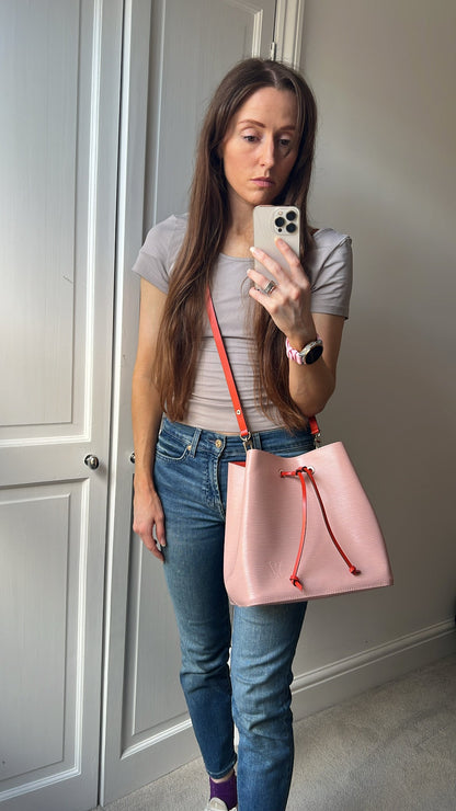 Louis Vuitton Neo Noe Bucket Bag Rose Ballerine (RRP £1,890)