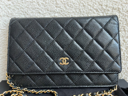 Chanel Black Caviar Wallet on Chain (RRP £2,930)