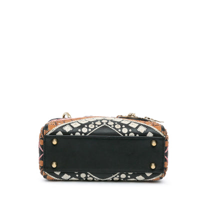 Dior Lady Dior Leather Mini Shoulder Bag