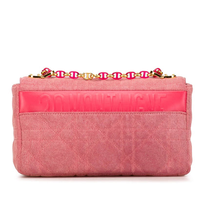 Dior Caro Cannage Pink Shoulder Bag