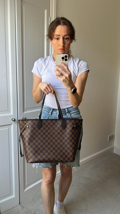 Louis Vuitton Neverfull MM Damier Ebene Cherry Interior (RRP £1,430)