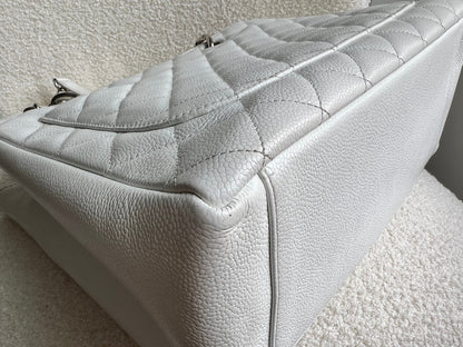 Chanel White Caviar Grand Shopper Tote (GST)