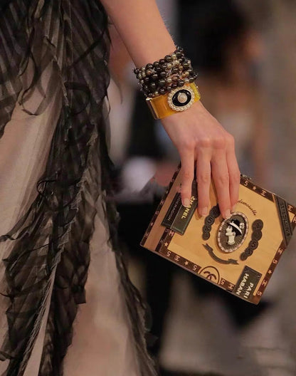 Chanel Luxury Leather Brown Handbag Leather