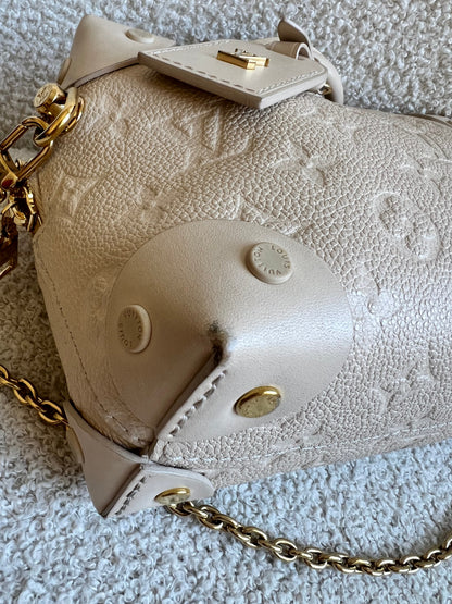 Louis Vuitton Cream Empreinte Petite Malle Souple Bag (RRP £2420)