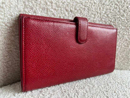 Chanel Red Caviar Timeless Large Flap Wallet