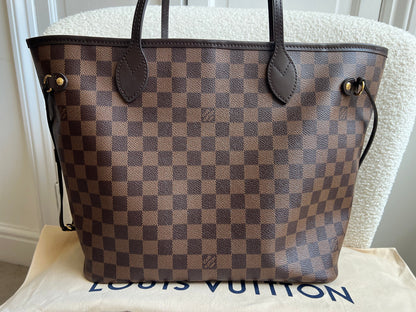 Louis Vuitton Neverfull MM Damier Ebene Cherry Interior (RRP £1,430)