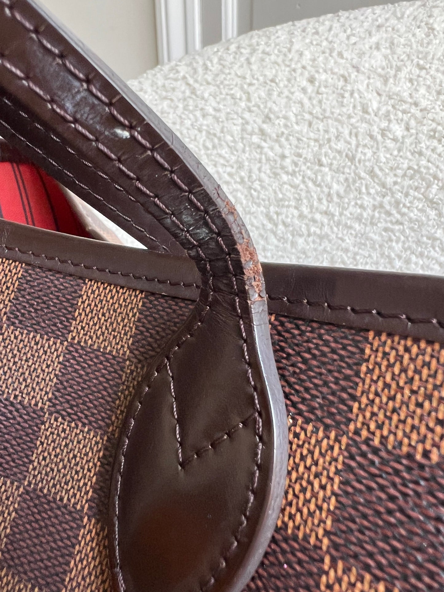 Louis Vuitton Neverfull GM Damier Ebene Cherry Interior (RRP £1,500)
