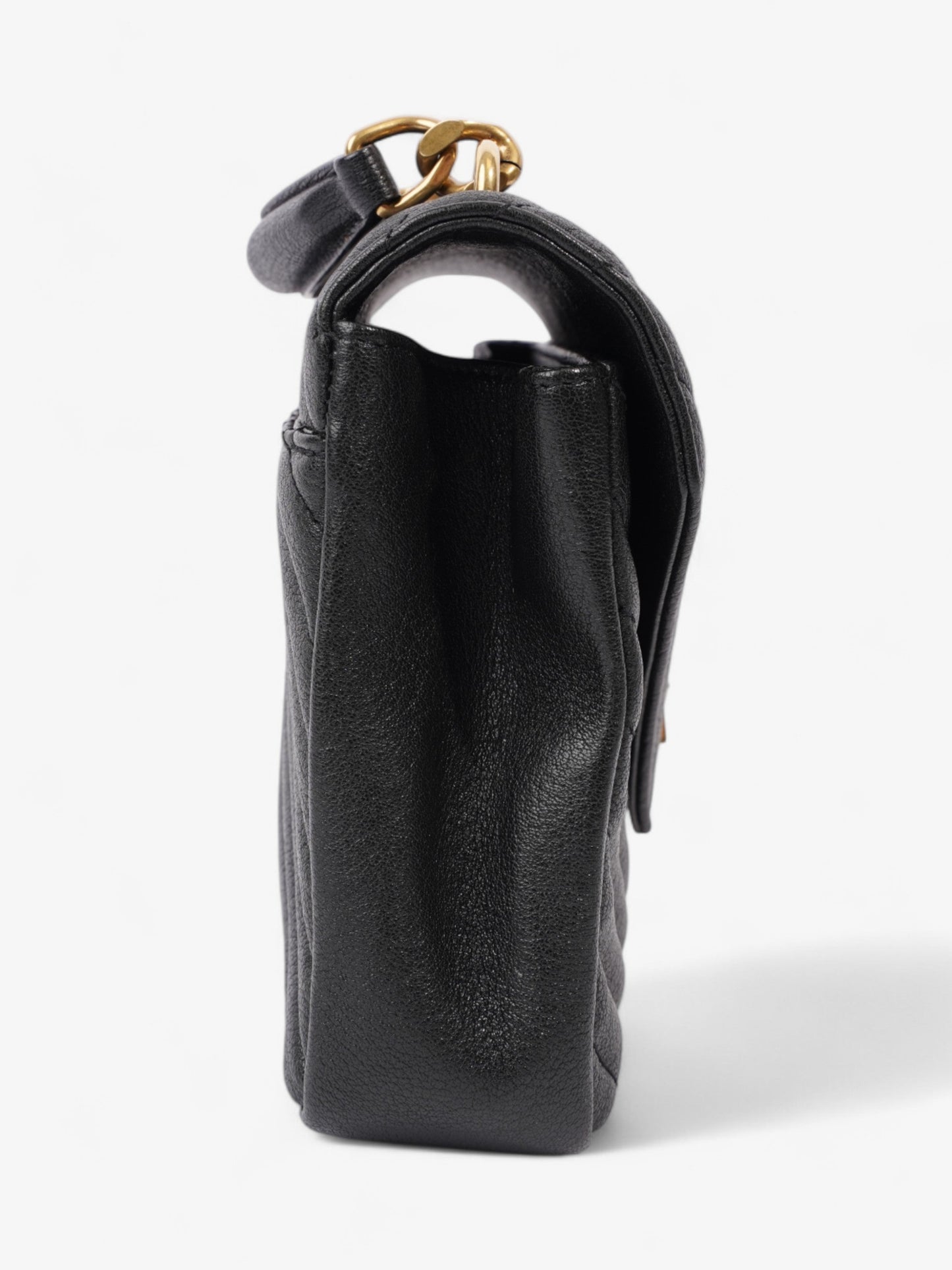 Saint Laurent College Leather Black Shoulder Bag Style 5