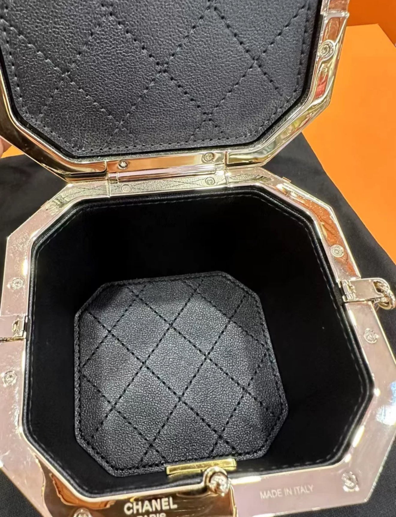 Chanel Luxury Leather Black Handbag Black