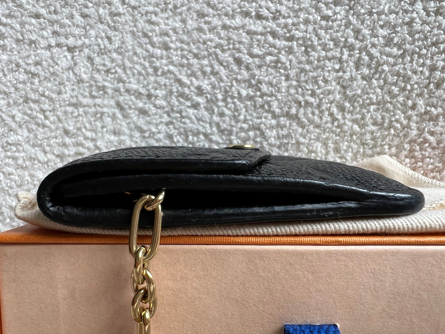 Louis Vuitton Key Pouch Black Empreinte