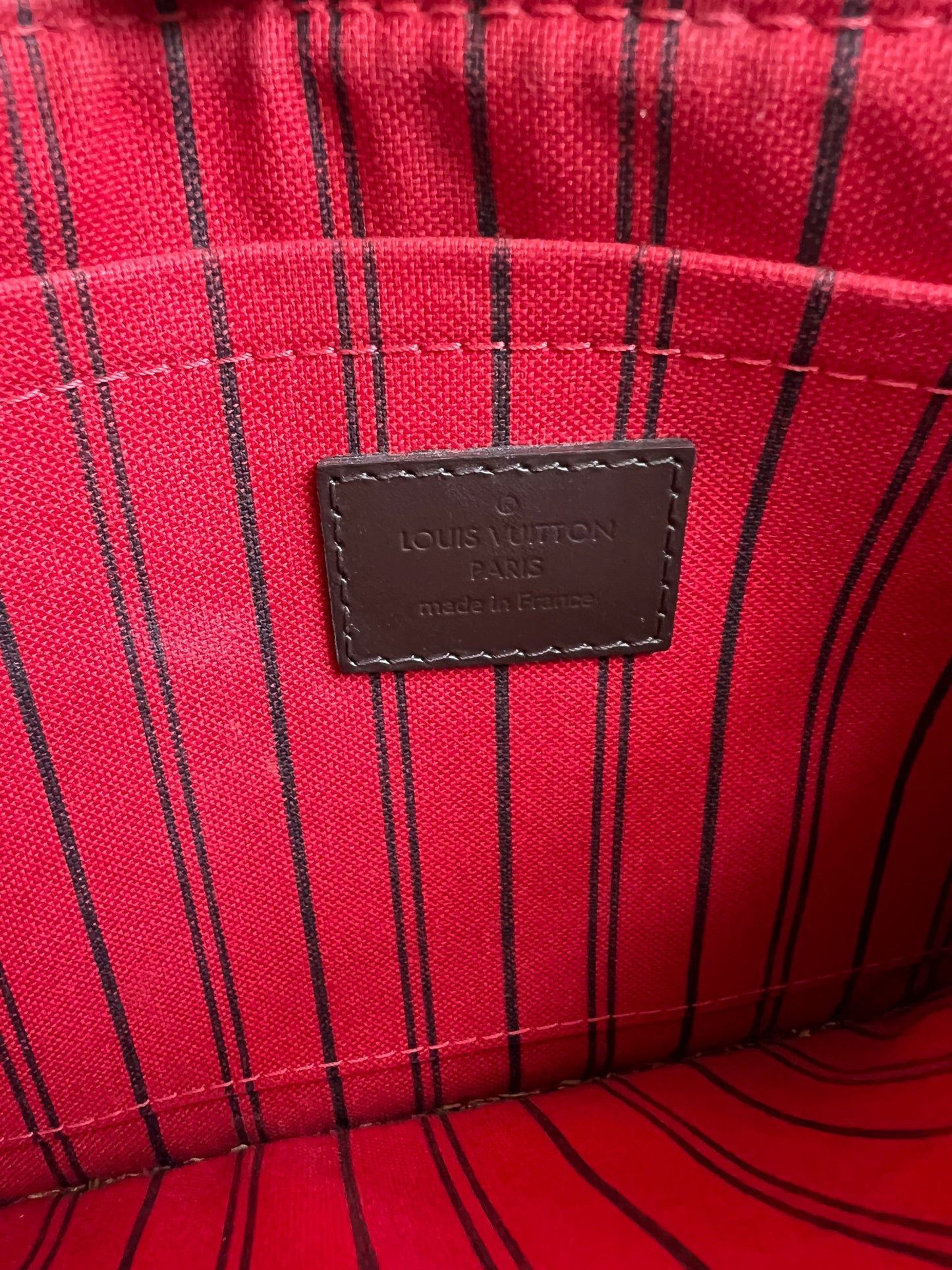 Louis Vuitton Pouch (from Neverfull) in Damier Ebene