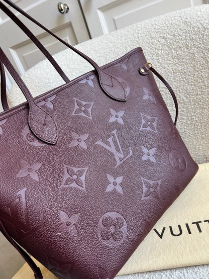 Louis Vuitton Neverfull MM Wine Empreinte (RRP £1,970)