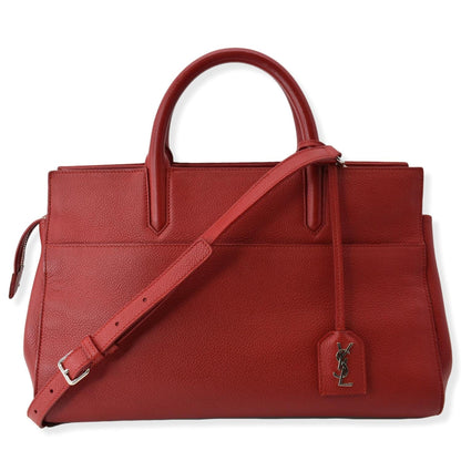 Saint Laurent Leather Red Handbag Style 35