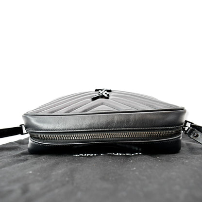 Saint Laurent Lou Leather Black Crossbody Style 8