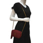 Saint Laurent Lou Leather Red Crossbody Style 3