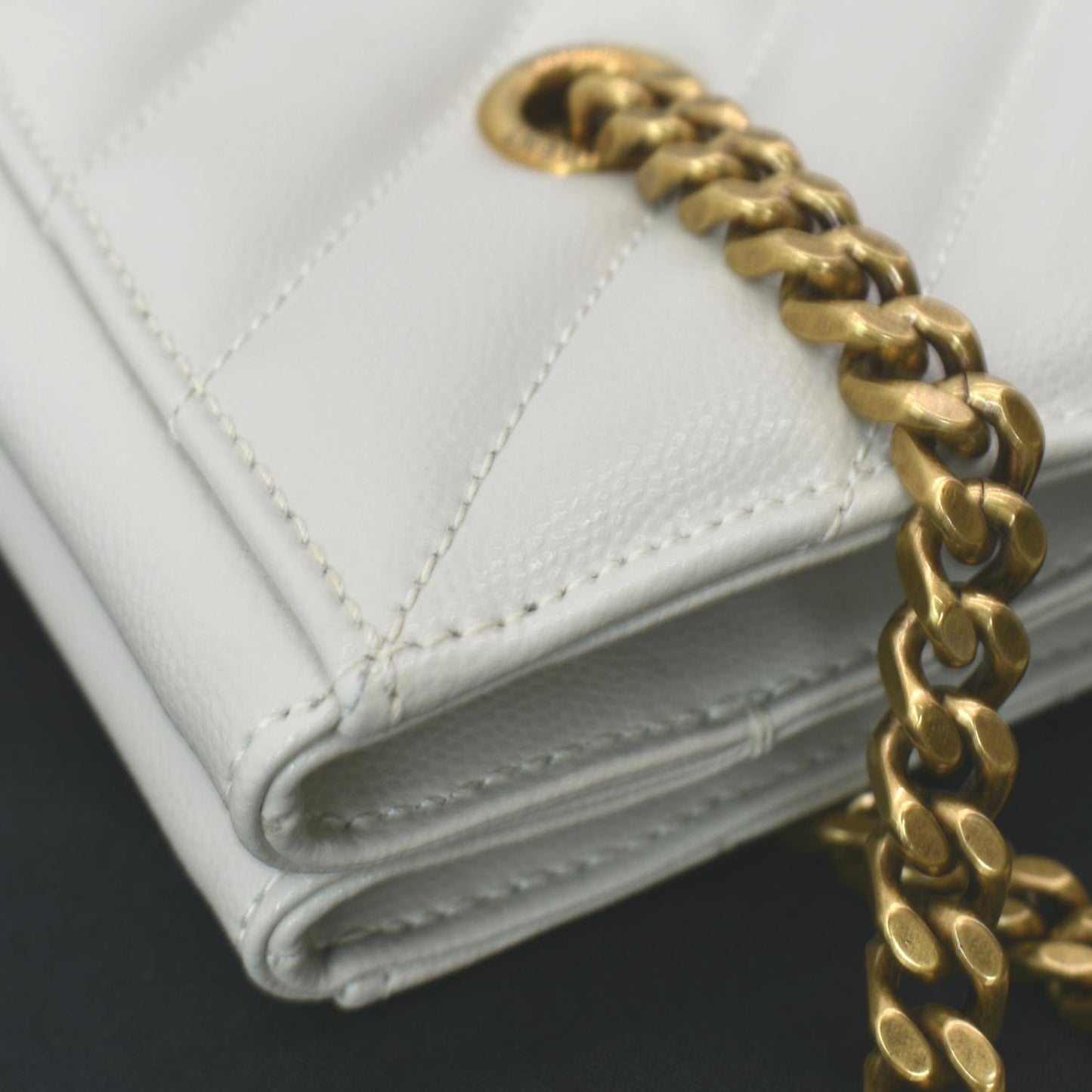 Saint Laurent Leather White Shoulder Bag