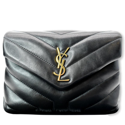 Saint Laurent Loulou Leather Black Shoulder Bag Style 3