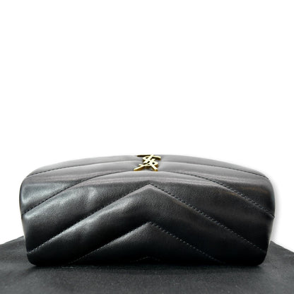 Saint Laurent Loulou Leather Black Shoulder Bag Style 3