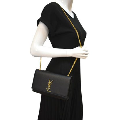 Saint Laurent Kate Leather Black Crossbody Style 13