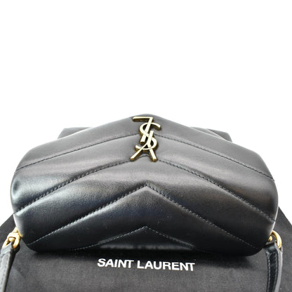 Saint Laurent Loulou Leather Black Crossbody Style 5