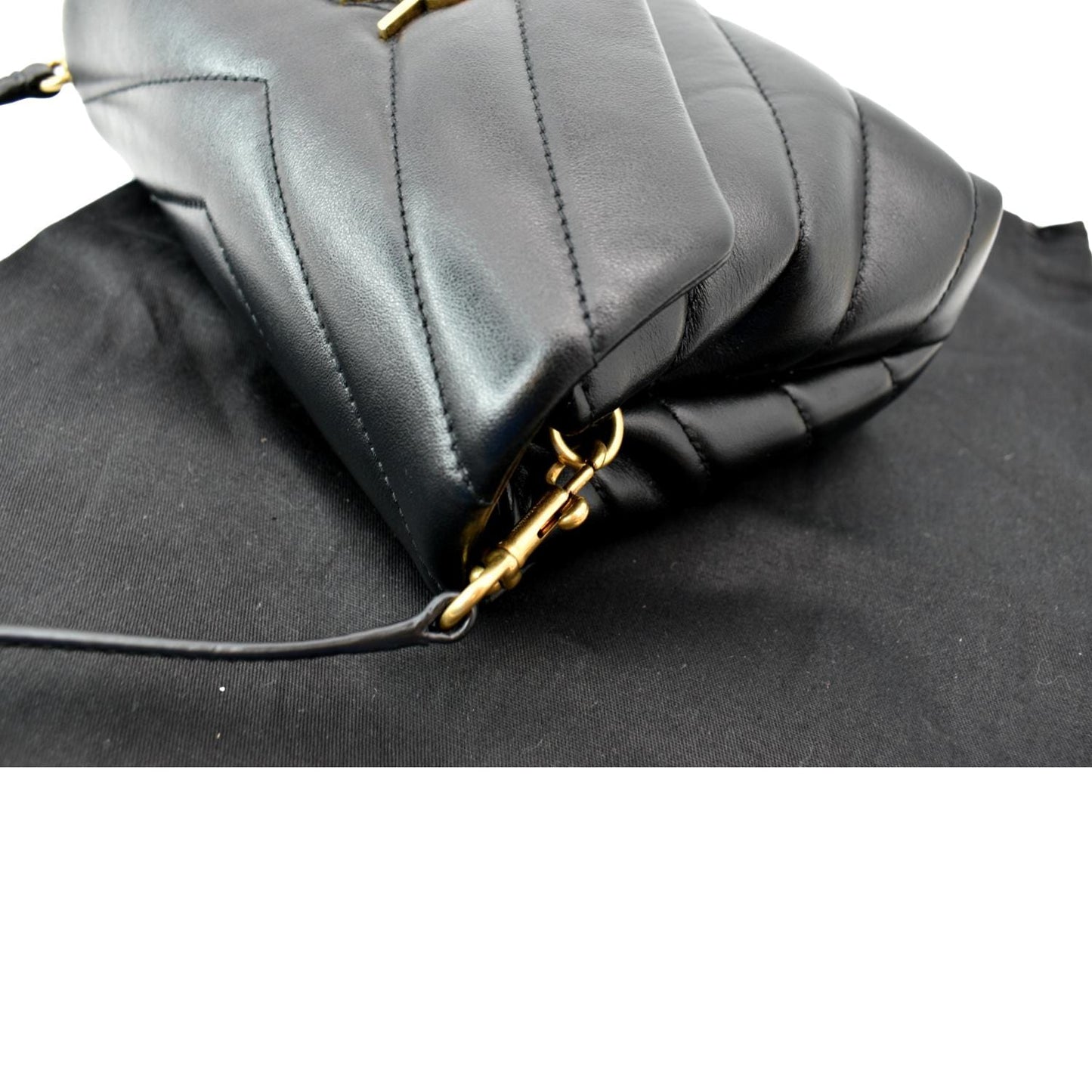 Saint Laurent Loulou Leather Black Crossbody Style 5