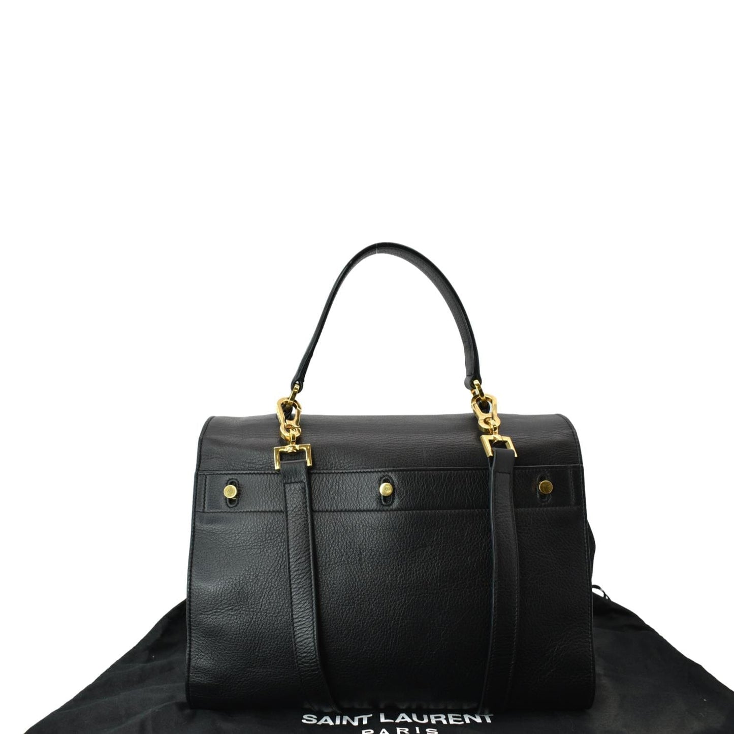 Saint Laurent Calfskin Black Shoulder Bag