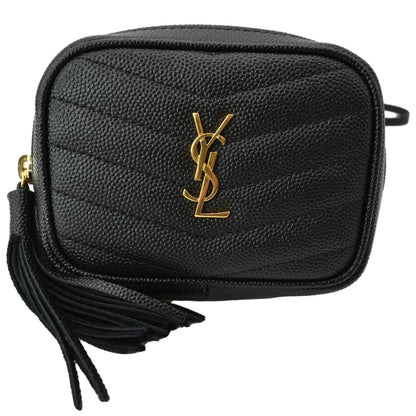 Saint Laurent Lou Leather Black Crossbody Style 9