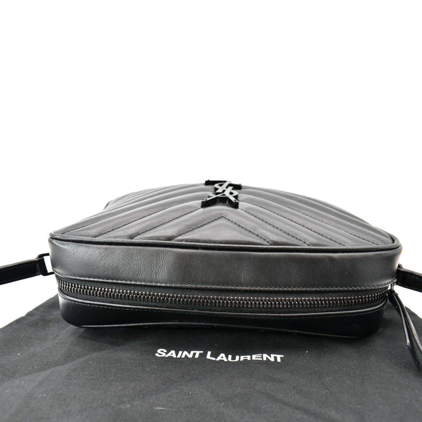 Saint Laurent Lou Leather Black Crossbody Style 10