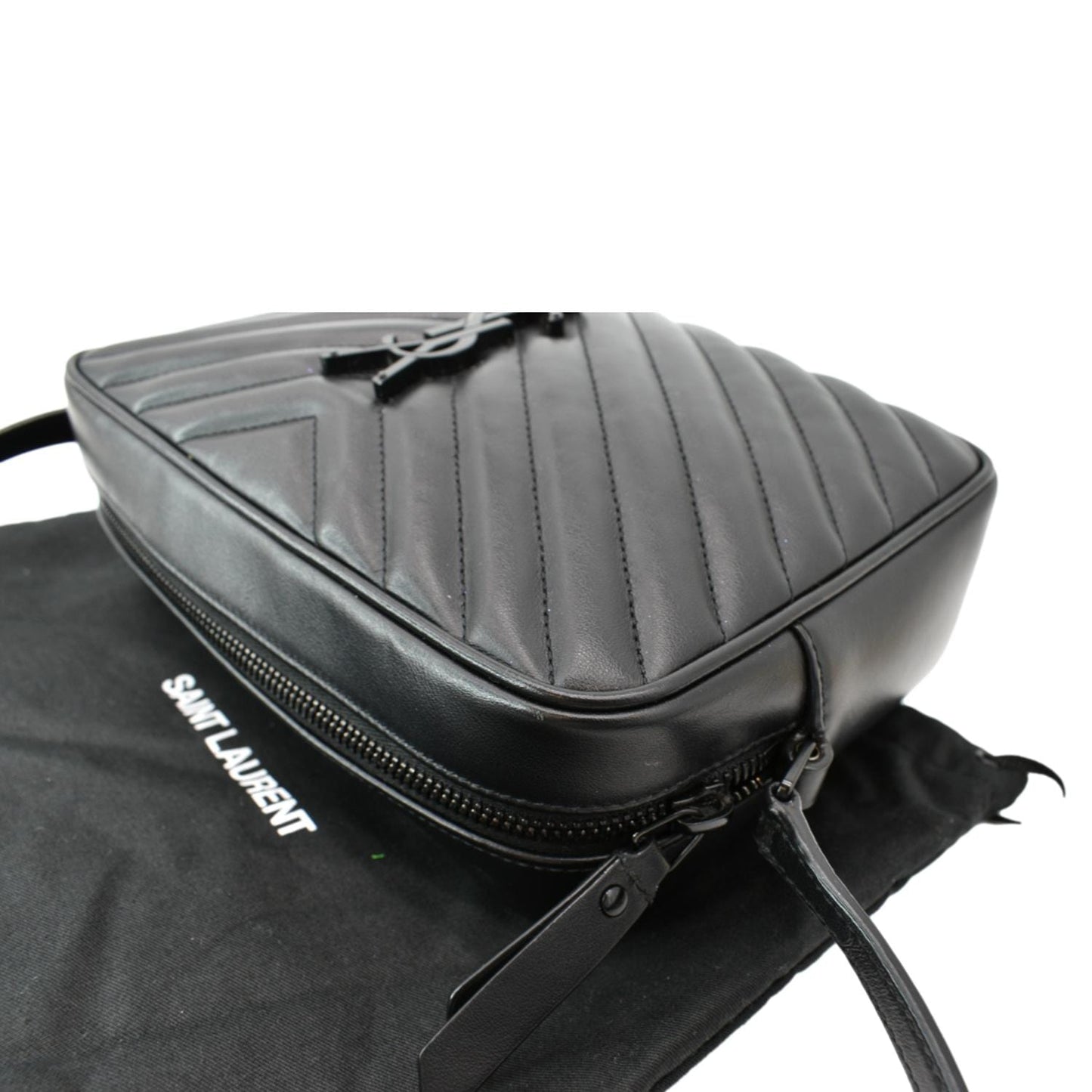 Saint Laurent Lou Leather Black Crossbody Style 10