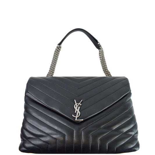 Saint Laurent Loulou Calfskin Black Shoulder Bag Style 2