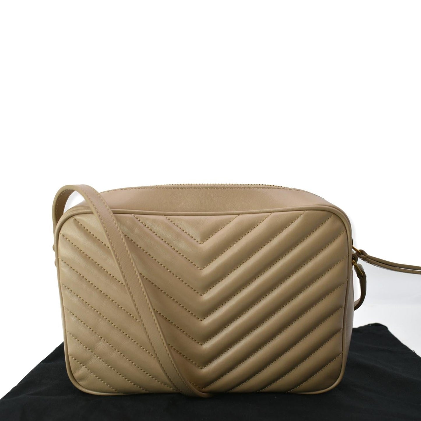 Saint Laurent Lou Leather Beige Crossbody