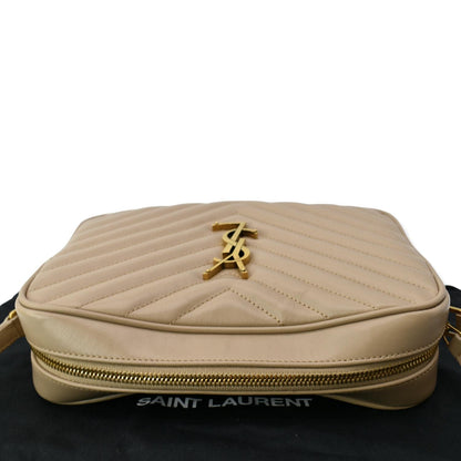 Saint Laurent Lou Leather Beige Crossbody